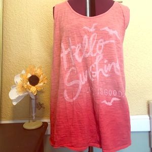 HP☀️Hello Sunshine - Life is Good ombré plus size